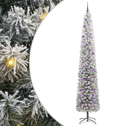 vidaXL Artificial Christmas Tree with 300 LEDs with Stand Green 270 cm - 45595