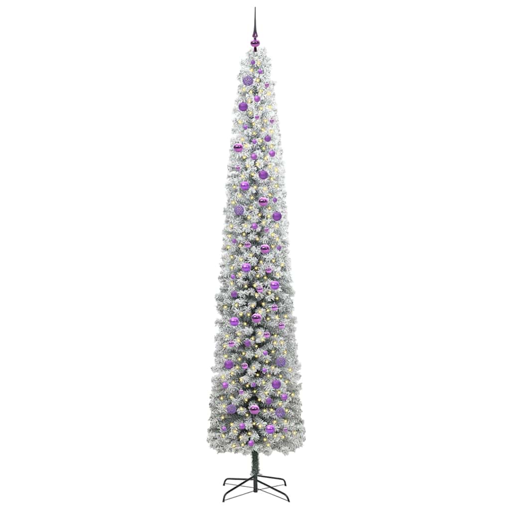 vidaXL Artificial Christmas Tree with 300 LEDs with Stand Green 270 cm - 45595