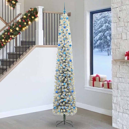 vidaXL Artificial Christmas Tree with 300 LEDs with Stand Green 270 cm - 45597