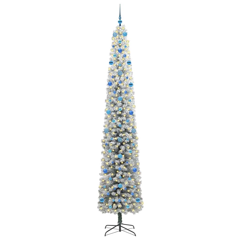 vidaXL Artificial Christmas Tree with 300 LEDs with Stand Green 270 cm - 45597