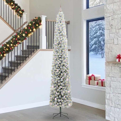 vidaXL Artificial Christmas Tree with 300 LEDs with Stand Green 300 cm - 45607