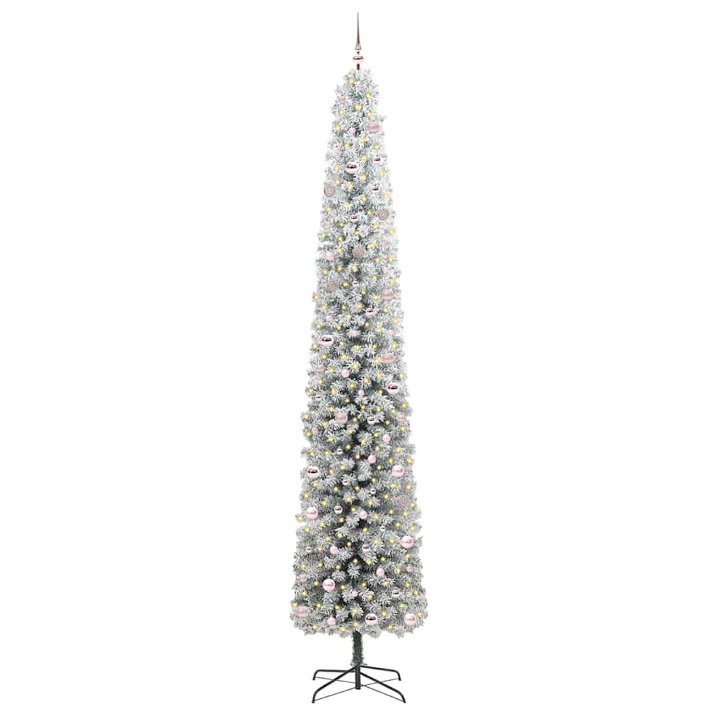 vidaXL Artificial Christmas Tree with 300 LEDs with Stand Green 300 cm - 45607
