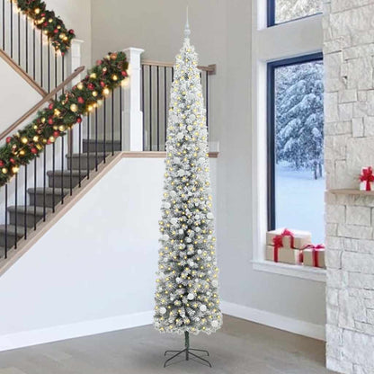 vidaXL Artificial Christmas Tree with 300 LEDs with Stand Green 300 cm - 45610