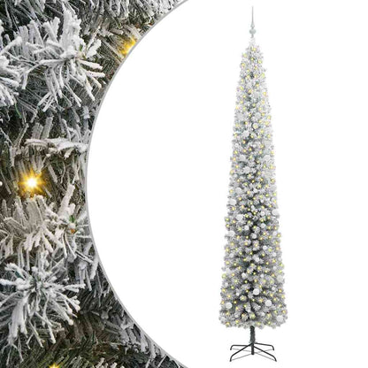vidaXL Artificial Christmas Tree with 300 LEDs with Stand Green 300 cm - 45610