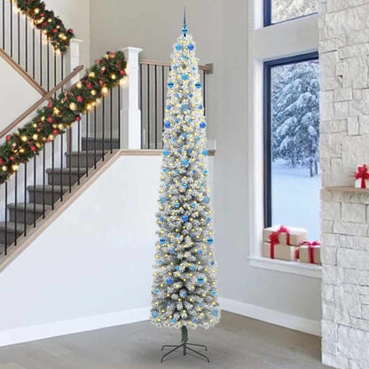 vidaXL Artificial Christmas Tree with 300 LEDs with Stand Green 300 cm - 45632
