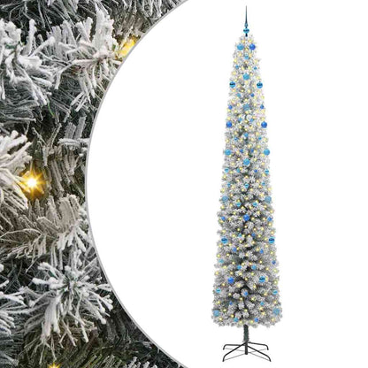 vidaXL Artificial Christmas Tree with 300 LEDs with Stand Green 300 cm - 45632