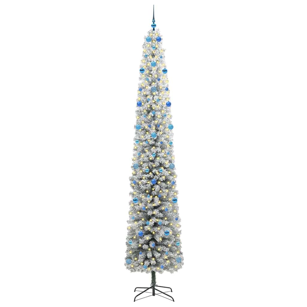 vidaXL Artificial Christmas Tree with 300 LEDs with Stand Green 300 cm - 45632