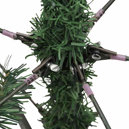 vidaXL Artificial Hinged Christmas Tree with Cones Green 120 cm - 45639