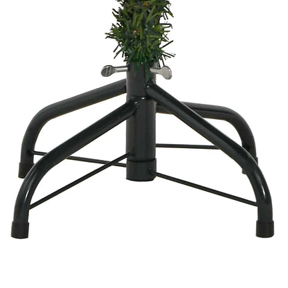 vidaXL Artificial Hinged Christmas Tree with Cones Green 150 cm