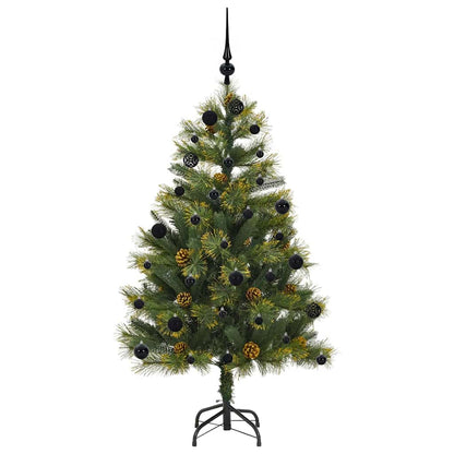 vidaXL Artificial Hinged Christmas Tree with Cones Green 150 cm - 45679