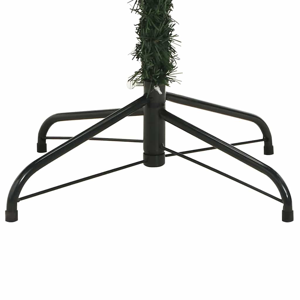 vidaXL Artificial Hinged Christmas Tree with Cones 300 LEDs Warm White - Green - 180 cm