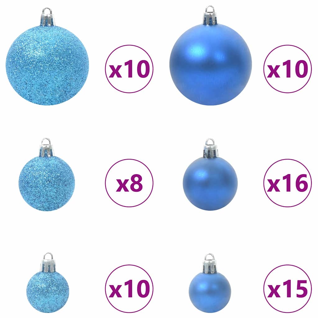 vidaXL Artificial Hinged Christmas Tree with Cones Green 240 cm - 45794