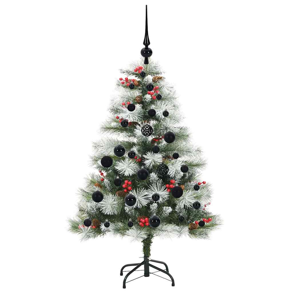 vidaXL Artificial Christmas Tree Green and white 120 cm - 45906