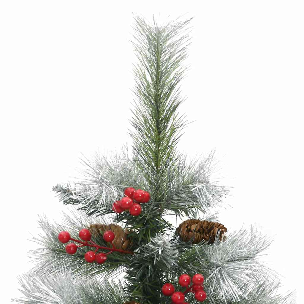 vidaXL Artificial Christmas Tree Green and white 120 cm - 45913