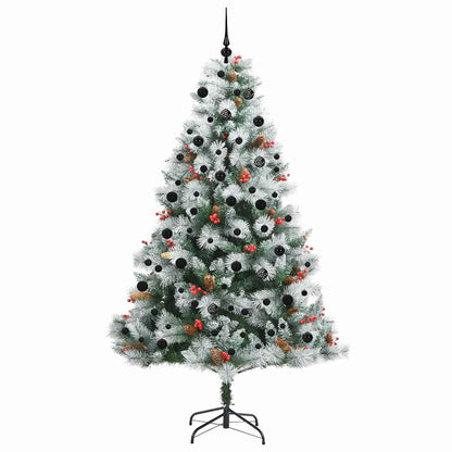 vidaXL Artificial Christmas Tree Green and white 240 cm