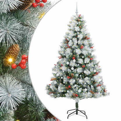 vidaXL Artificial Christmas Tree Green and white 240 cm - 46065