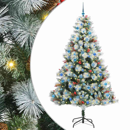 vidaXL Artificial Christmas Tree Green and white 240 cm - 46087