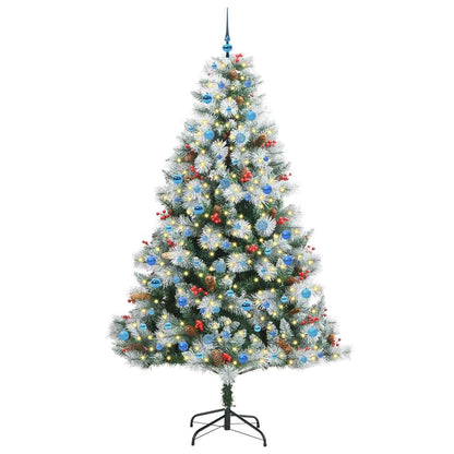vidaXL Artificial Christmas Tree Green and white 240 cm - 46087