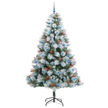 vidaXL Artificial Christmas Tree Green and white 240 cm - 46087