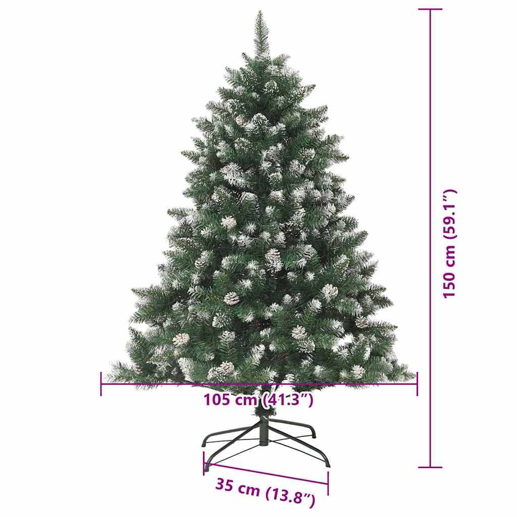 vidaXL Artificial Christmas Tree Green 150 cm - 46130