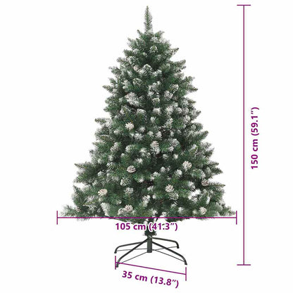 vidaXL Artificial Christmas Tree Green 150 cm - 46165