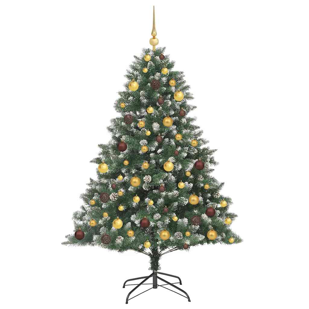 vidaXL Artificial Christmas Tree with 300 LEDs with Stand Green 180 cm - 46175