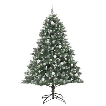 vidaXL Artificial Christmas Tree with 300 LEDs with Stand Green 210 cm - 46208