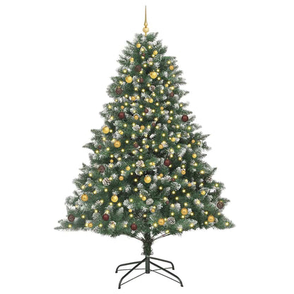 vidaXL Artificial Christmas Tree with 300 LEDs with Stand Green 240 cm - 46229