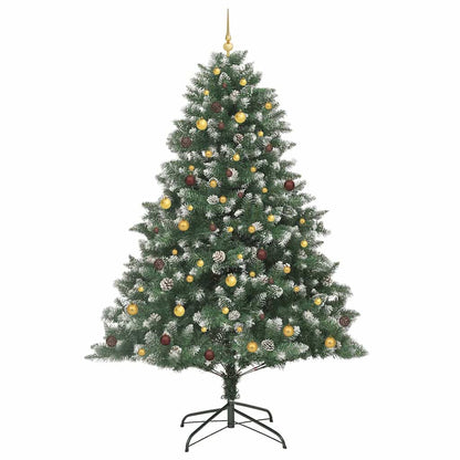 vidaXL Artificial Christmas Tree with 300 LEDs with Stand Green 240 cm - 46229