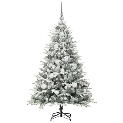 vidaXL Artificial Pre-lit Christmas Tree with Ball Set Green 180 cm - 46540