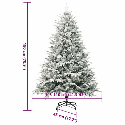 vidaXL Artificial Pre-lit Christmas Tree with Ball Set Green 180 cm - 46540