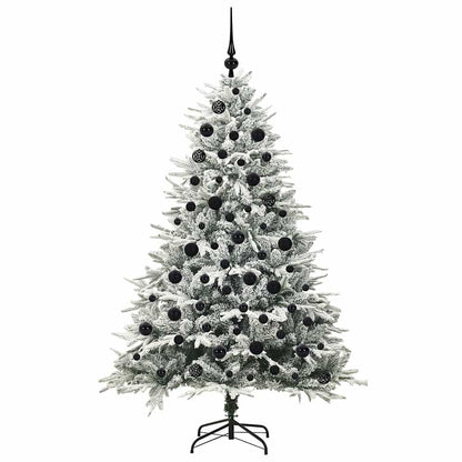 vidaXL Artificial Pre-lit Christmas Tree with Ball Set Green 180 cm - 46549