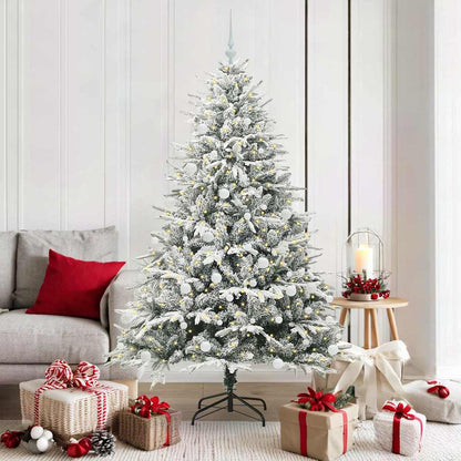 vidaXL Artificial Pre-lit Christmas Tree with Ball Set Green 180 cm - 46557