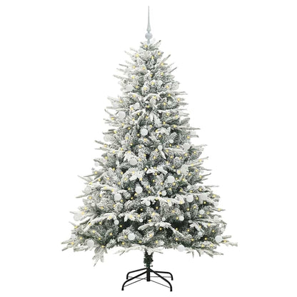 vidaXL Artificial Pre-lit Christmas Tree with Ball Set Green 180 cm - 46557