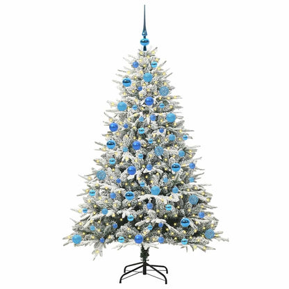 vidaXL Artificial Pre-lit Christmas Tree with Ball Set Green 180 cm - 46567