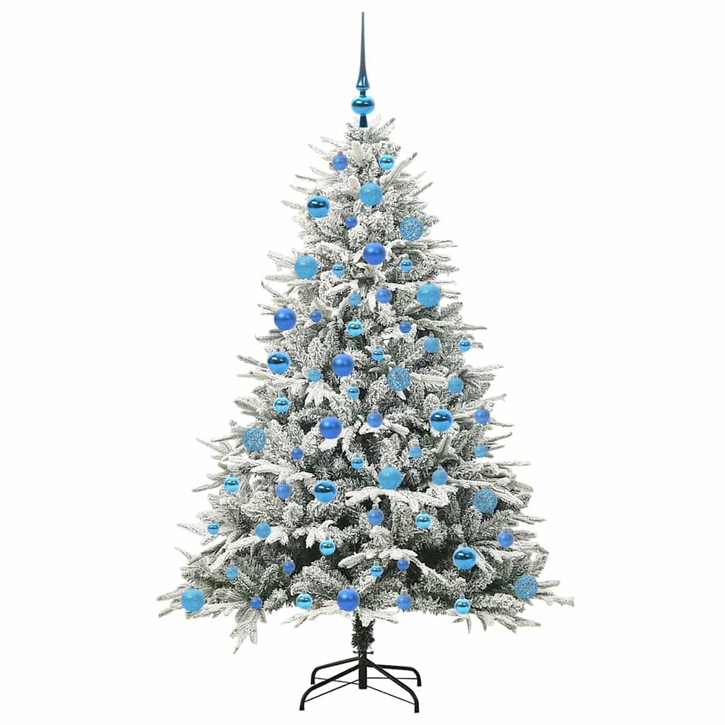 vidaXL Artificial Pre-lit Christmas Tree with Ball Set Green 180 cm - 46567