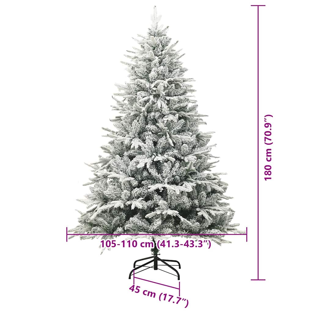 vidaXL Artificial Pre-lit Christmas Tree with Ball Set Green 180 cm - 46567