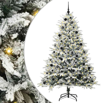 vidaXL Artificial Pre-lit Christmas Tree with Ball Set Green 240 cm - 46582