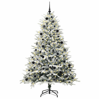 vidaXL Artificial Pre-lit Christmas Tree with Ball Set Green 240 cm - 46582
