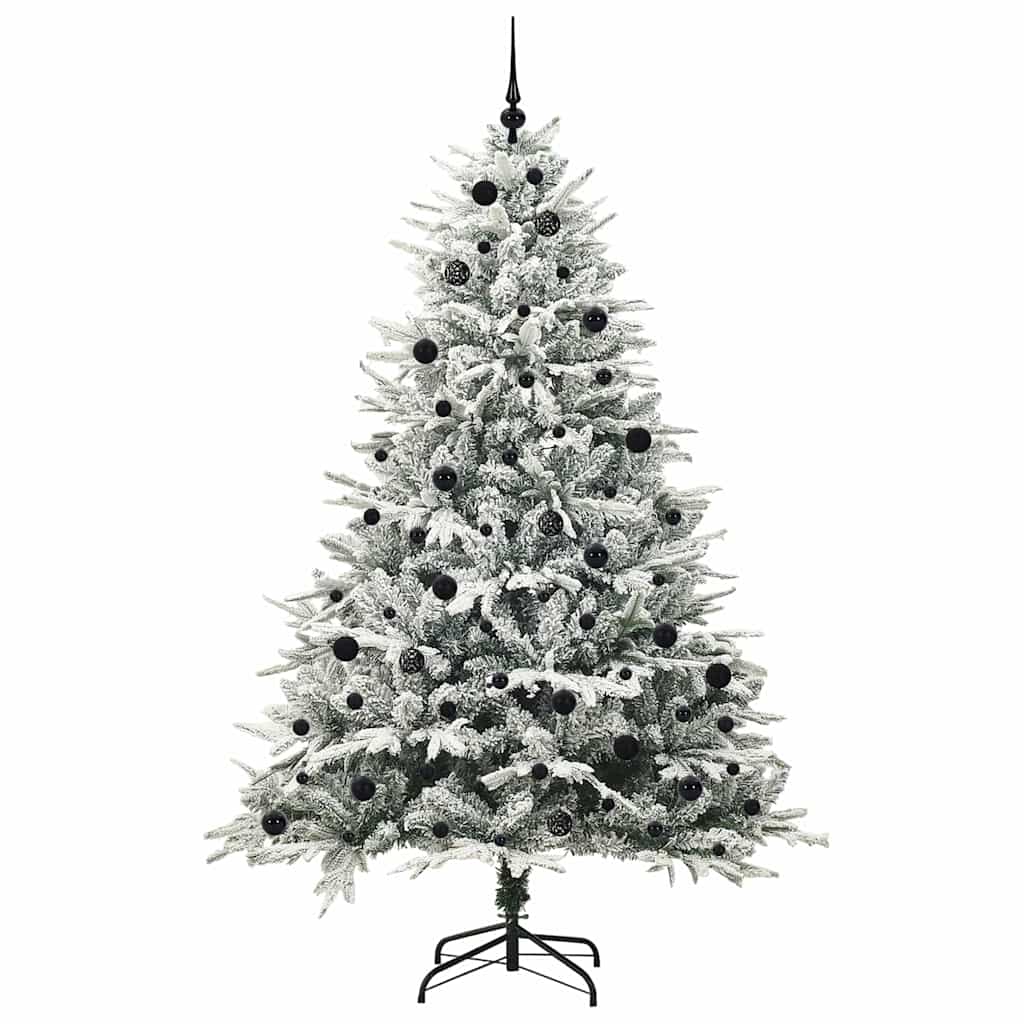 vidaXL Artificial Pre-lit Christmas Tree with Ball Set Green 240 cm - 46582