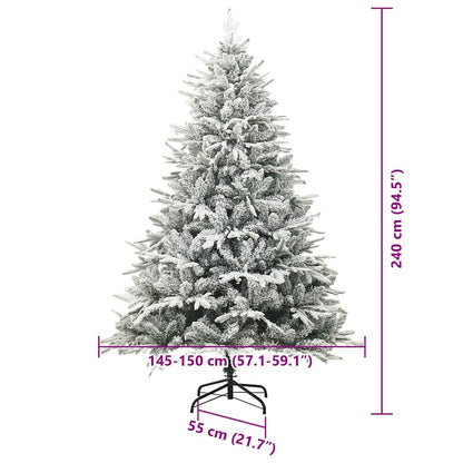 vidaXL Artificial Pre-lit Christmas Tree with Ball Set Green 240 cm - 46582
