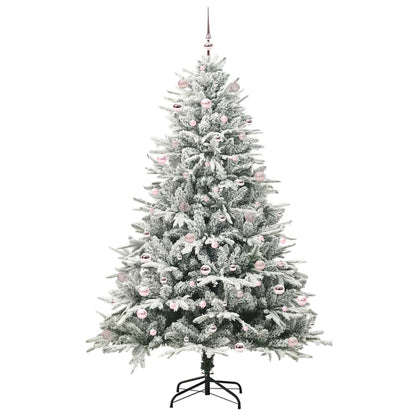 vidaXL Artificial Pre-lit Christmas Tree with Ball Set Green 240 cm - 46586