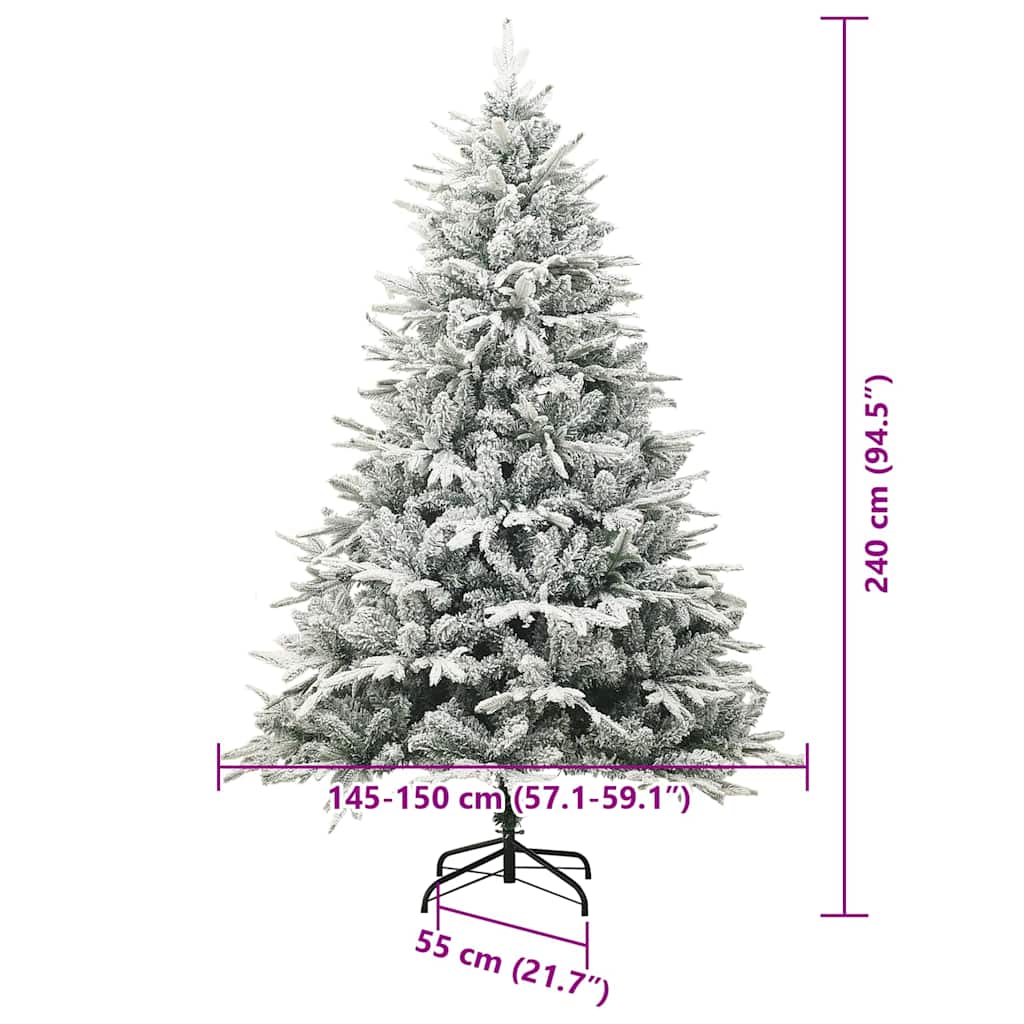 vidaXL Artificial Pre-lit Christmas Tree with Ball Set Green 240 cm - 46586