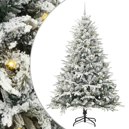 vidaXL Artificial Pre-lit Christmas Tree with Ball Set Green 240 cm - 46588