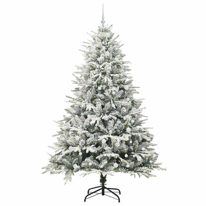 vidaXL Artificial Pre-lit Christmas Tree with Ball Set Green 240 cm - 46588