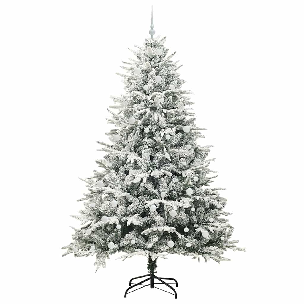 vidaXL Artificial Pre-lit Christmas Tree with Ball Set Green 240 cm - 46588