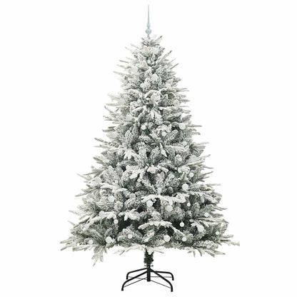 vidaXL Artificial Pre-lit Christmas Tree with Ball Set Green 240 cm - 46588