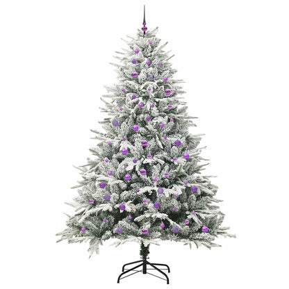 vidaXL Artificial Pre-lit Christmas Tree with Ball Set Green 240 cm - 46601