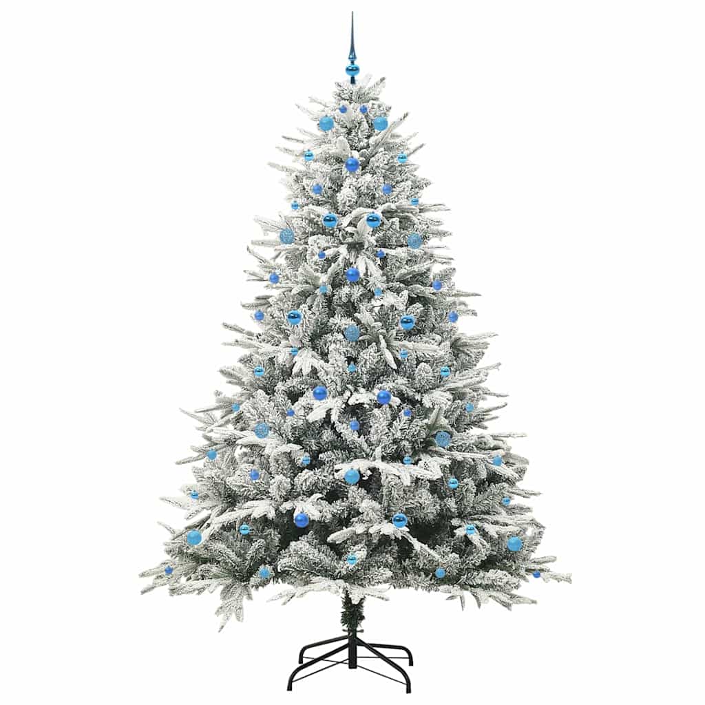 vidaXL Artificial Pre-lit Christmas Tree with Ball Set Green 240 cm - 46606