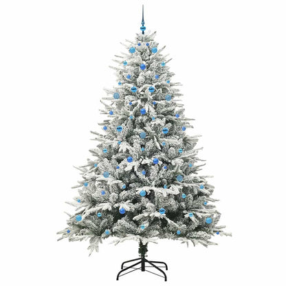 vidaXL Artificial Pre-lit Christmas Tree with Ball Set Green 240 cm - 46606